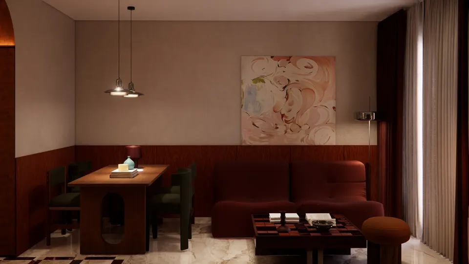 The living room